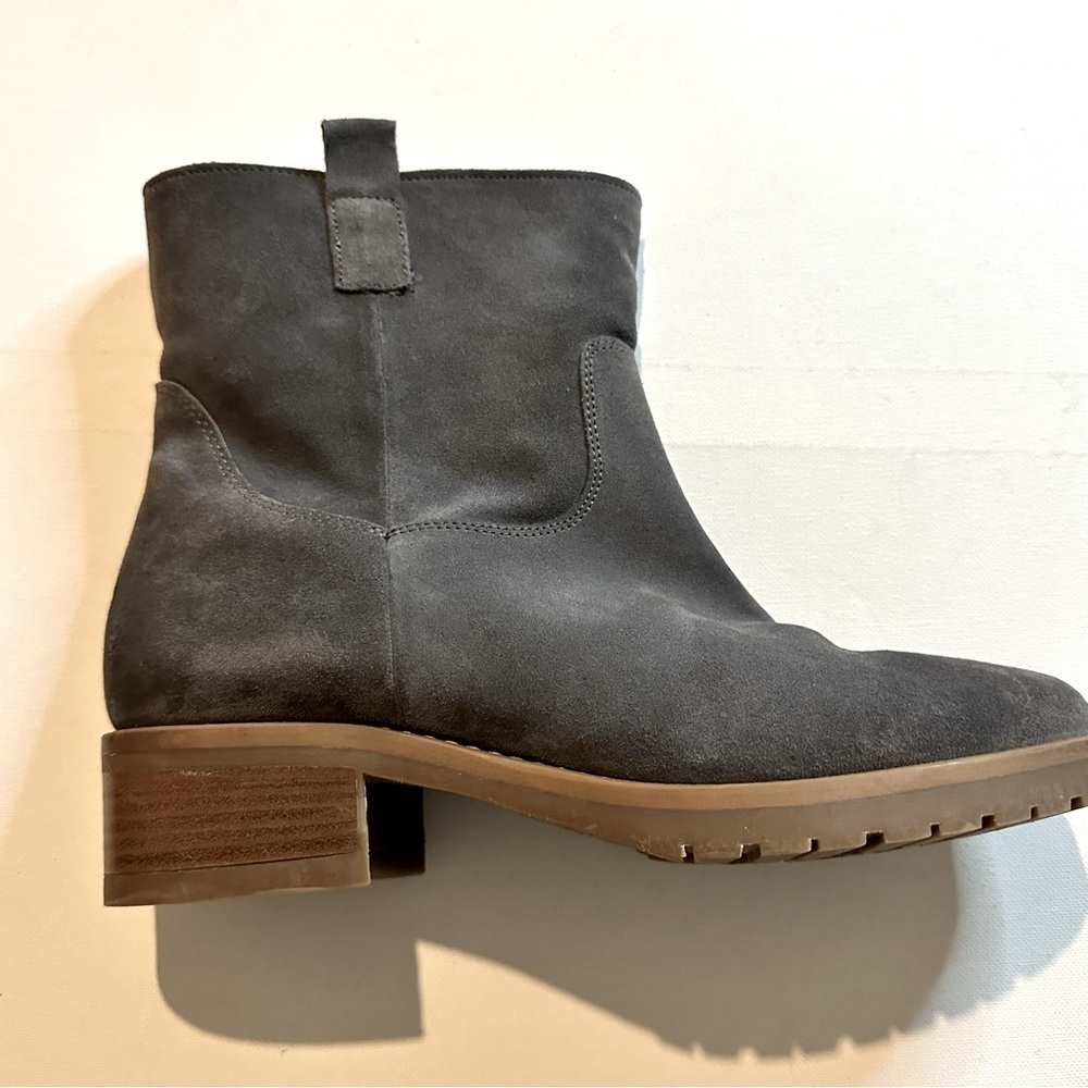 Boden Women's Grey Western Suede Pull On Ankle Boots Size US 10.5 / EU 42 - Picture 3 of 14